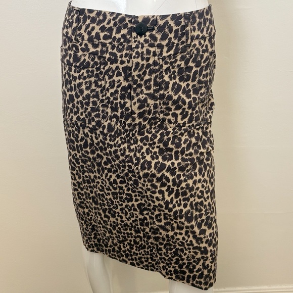Anthropologie Dresses & Skirts - Maeve by Anthropologie Colette Leopard Cheetah Animal Print Midi Skirt w Pockets